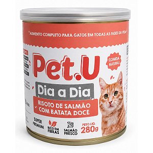 Ração Úmida para Gatos Salmão Super Premium Pet.U