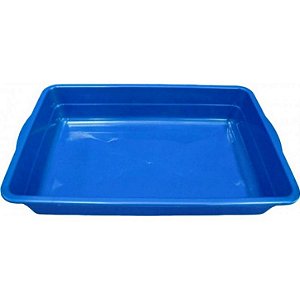 Caixinha de Areia para Gatos Bandeja Azul 40x27x7cm