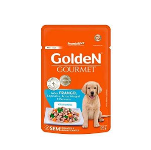 SACHÊ GOLDEN GOURMET PARA CÃES FILHOTES SABOR FRANGO 85G