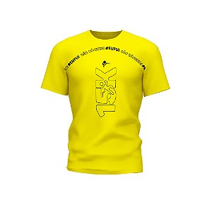 Amarela Vitória 15Km - Camiseta 100% Poliamida