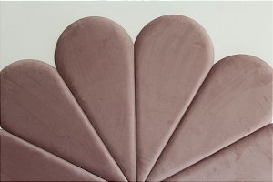 Placa Pétala suede rose (cama solteiro)