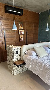 Cabeceira Nuvem  boucle  natural
