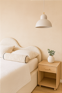 Rolinho 60cm bouclé friso preto