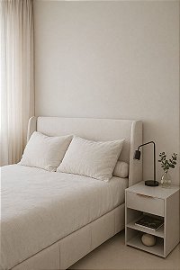 Cabeceira Borda Linho natural