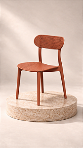 Cadeira Slim terracota