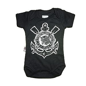 Body Corinthians Infantil Time Futebol Modelo Escudo