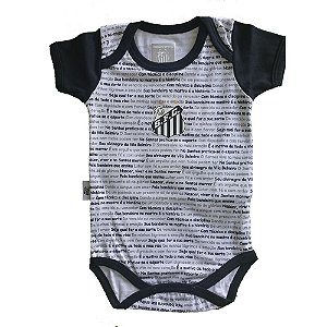 Body Santos Infantil Time Futebol Modelo Frases
