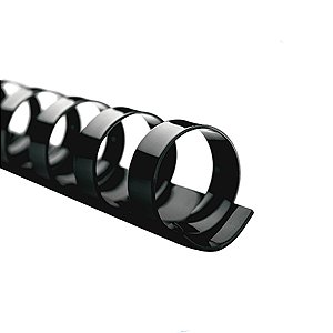 Kit 50 Garras Plásticas Pretas Para Encadernação A4 Tamanho 125 Folhas