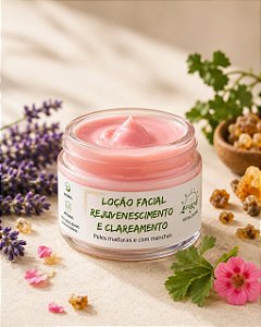 Loção Facial Rejuvenescimento e Clareamento