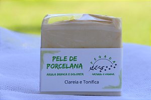 Sabonete Pele de Porcelena - Argila Branca e Dolomita