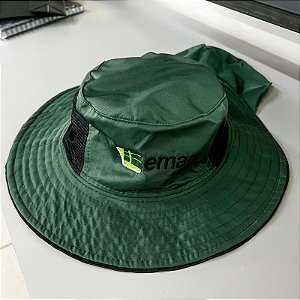 Chapéu Safari Verde Com Proteção De Pescoço