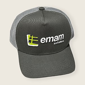 Boné Trucker Premium - Cinza