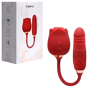 Vibrador Ponto G + Clitóris Rosa - Sexy Import