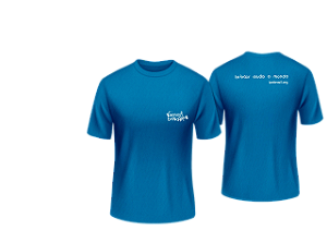 Camiseta Agentes do Brincar, Azul, G, 100% algodão