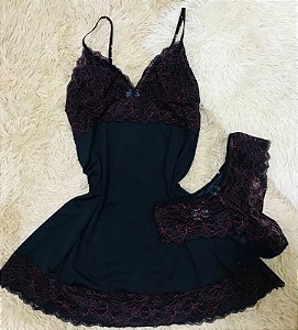 Camisola em Renda e Microfibra 0022023
