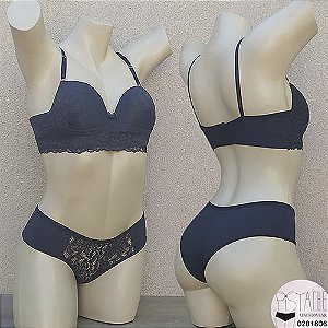 Lingerie em Microfibra e Renda 0201806