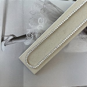Colar Riviera 4 garras 3mm - 38cm