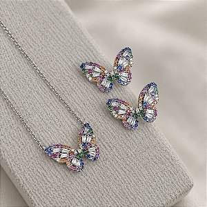 Conjunto Borboleta Rainbow