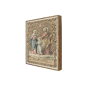 Quadro em linho misto Sagrada Família