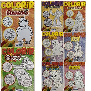 8 Livrinhos Infantil Colorir Diversos