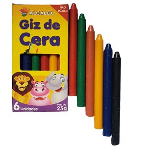 GIZ DE CERA COM 6 CORES 25G