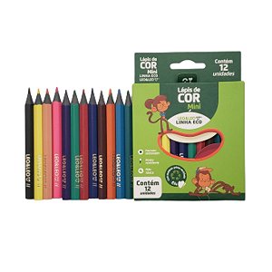 Mini Lápis De Cor 12 Cores