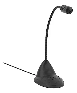 Microfone De Mesa Preto Maxprint