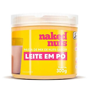 PASTA DE MIX DE NUTS NAKED LEITE EM PÓ 300G