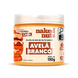 PASTA DE MIX DE NUTS NAKED AVELÃ BRANCO 150G