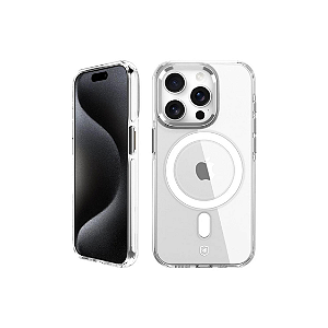 Capa Anti-slip Transparente Mgsafe Iphone 15 Pro