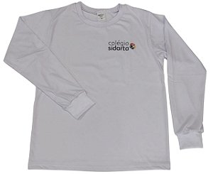 CAMISETA MANGA LONGA BRANCA - ALGODÃO