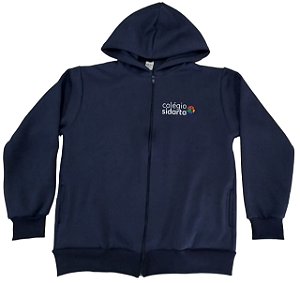 BLUSÃO MOLETOM FLANELADO COM ZÍPER E CAPUZ