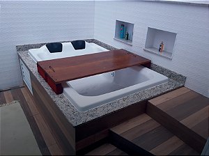 BANHEIRA ACRILLIC DUPLA 160 C/ HIDRO - TOP LINE