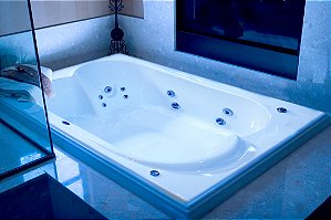 BANHEIRA OUROCRIL DUPLA 180 C/ HIDRO - PREMIUM