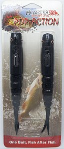 Isca Monster 3X Fishing Shad Pop-Action 17cm - Black 2un