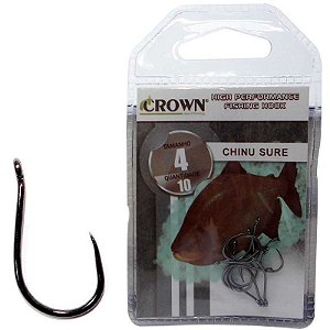 Anzol Crown Chinu Sure Black 04 C/10