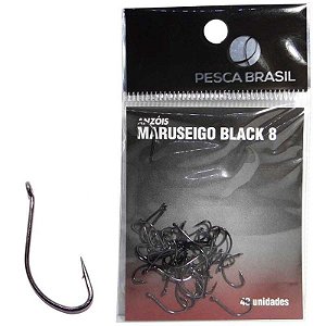 Anzol Pesca Brasil Maruseigo Black 08 C/ 40 un 094001-un