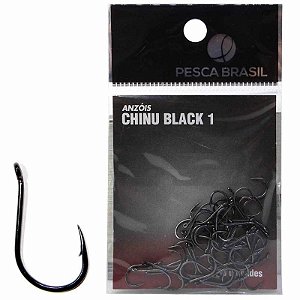 Anzol Pesca Brasil Chinu Black n. 1 094200 c/ 50 un