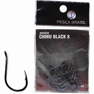 Anzol Pesca Brasil Chinu Black n. 8 094207 c/ 20 un