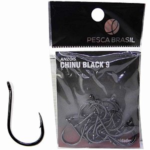 Anzol Pesca Brasil Chinu Black n. 9 094208 c/ 50 un