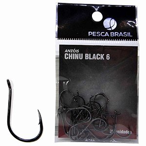 Anzol Pesca Brasil Chinu Black n. 6 094205 c/ 25 un