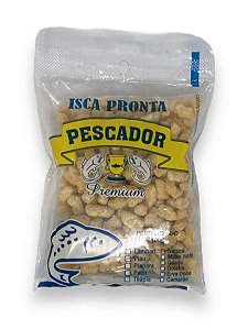 Isca pronta Pescador Premium massa cortada lambari milho verde 100g