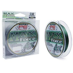 Linha Multifilamento Maruri Max Force 4x 150m 0,20mm 25lb 11,4kg - Verde