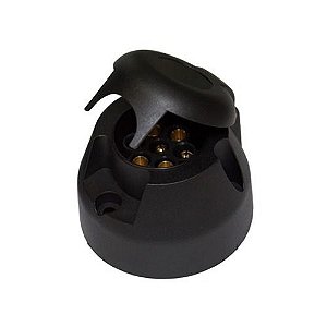 Tomada para engate HP fêmea preta