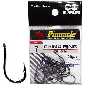 Anzol Pinnacle Chinu Ring mini Black - N7 c/ 20
