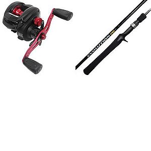 Kit de Pesca Carretilha Maruri Montana SHIL DS - 10 rolamentos - Esq + Vara Marine Sports Evolution G3 EVG-C561M - 10-20