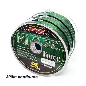Linha Multifilamento Maruri Max Force 4x - 0,18mm 24lb - 300m contínuos