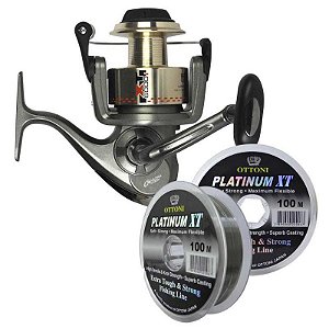 Molinete Marine Sports XT 6000i + Linha Platinum XT 0,45mm