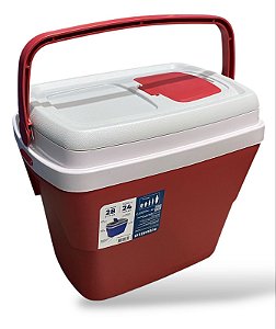 Caixa Térmica Tropical 28 litros vermelha Soprano