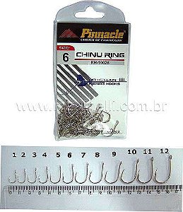 Anzol Pinnacle Chinu Ring Nickel KH N12 c/ 25un